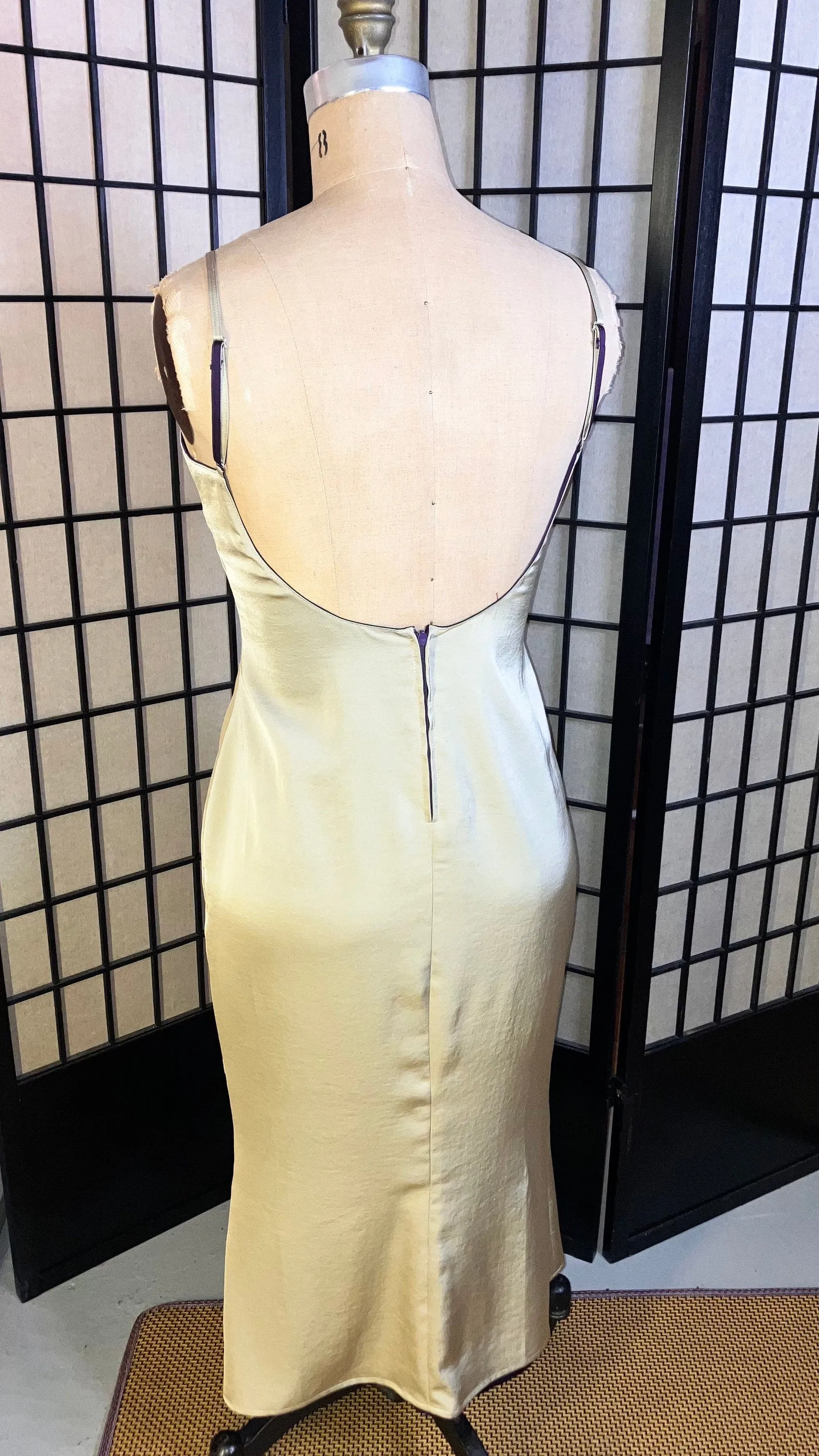 🪄 Double-Faced Satin Slip dress