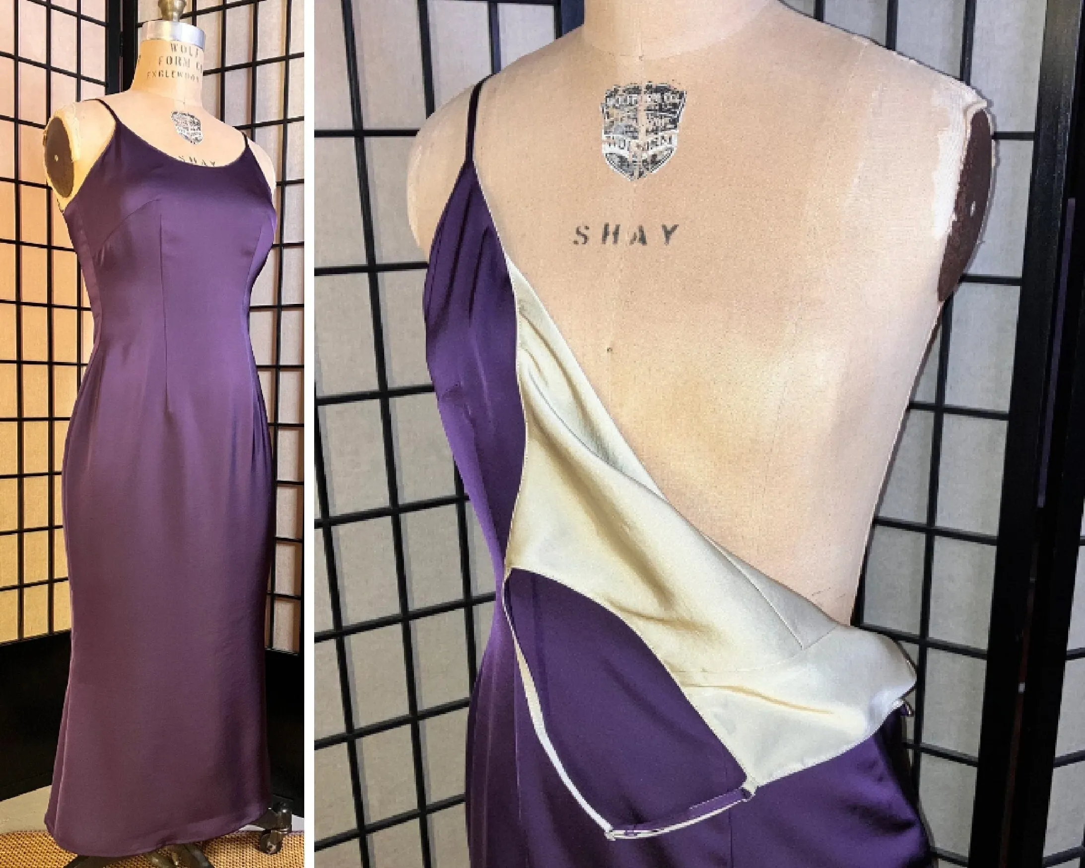 🪄 Double-Faced Satin Slip dress