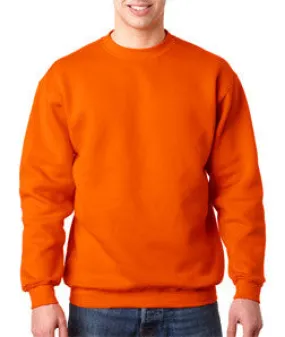 1102 Bayside Adult Blended Crew Neck Fleece Bright Orange