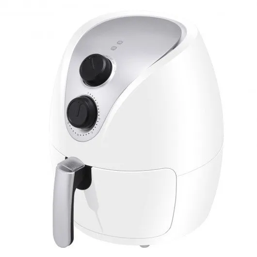 1500W Electric Air Fryer Cooker with Rapid Air Circulation System Low-Fat-White