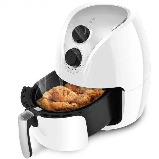 1500W Electric Air Fryer Cooker with Rapid Air Circulation System Low-Fat-White