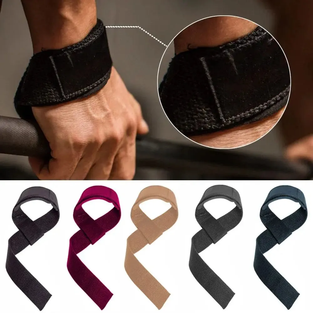 1Pc 3.8x63cm Anti-Slip Weightlifting Hand Belt Sport Fitness Wrist Wraps Straps Gym Support Lifting Grip Belt Bodybuilding