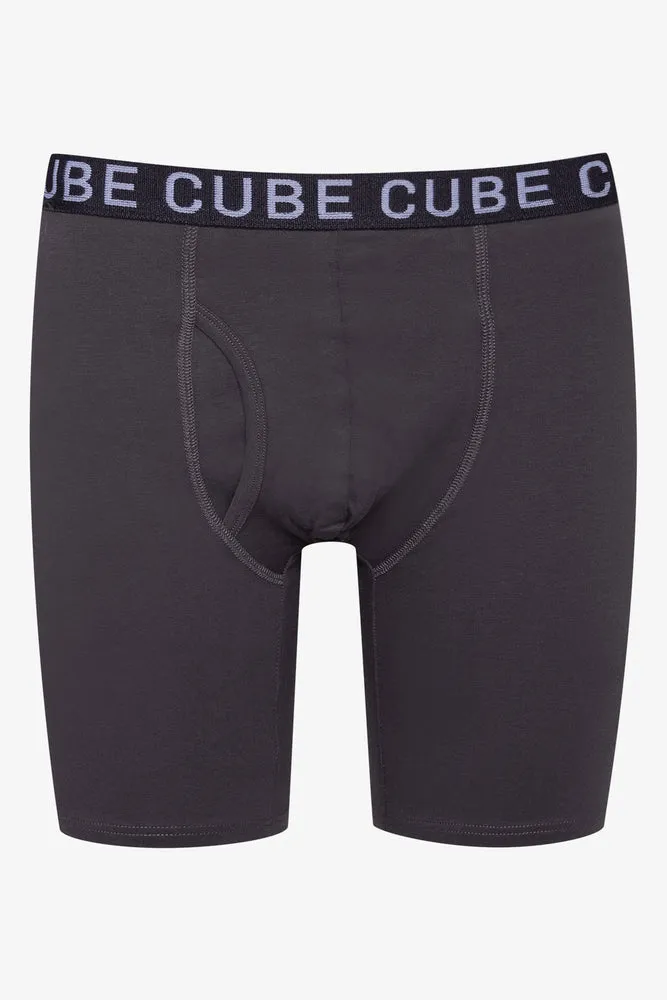 3 Pack Knit Boxer Black, Grey And Red
