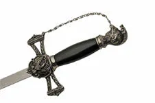 37" Medieval Saint Johns Templar Knights Sword W/ Scabbard For Sale