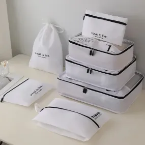 7-Piece: Travel Packaging Cube Bags