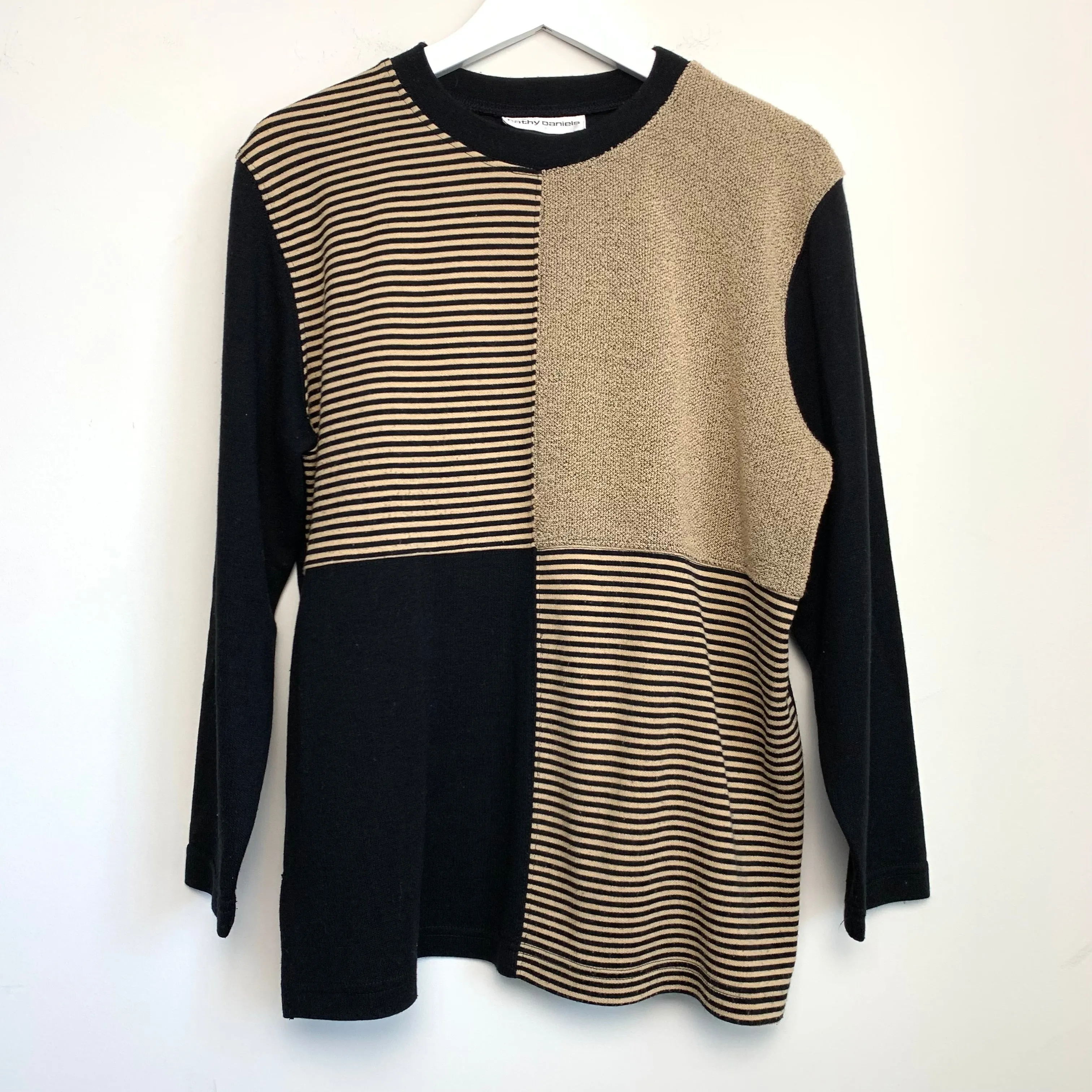 90s Cathy Daniels Colorblock Sweatshirt Pullover Large NY