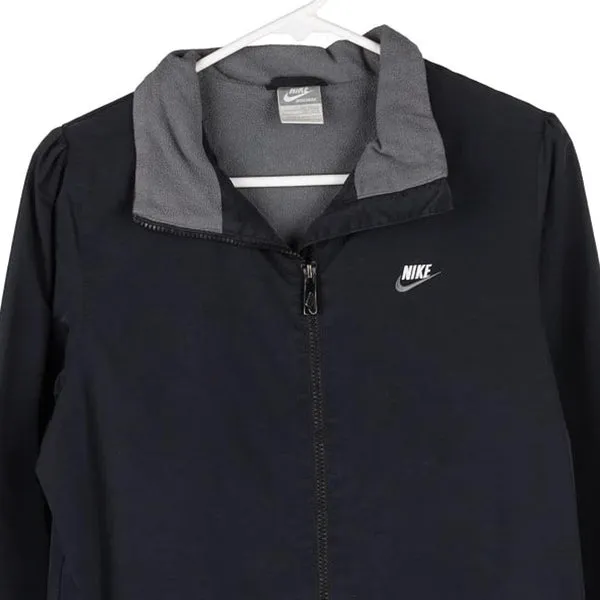 Age 12-13 Nike Jacket - Large Black Polyester Blend