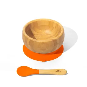 Avanchy - Baby Bamboo Stay Put Suction BOWL   Spoon OG