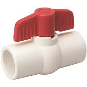 B & K ProLine Series 107-124 Ball Valve, 3/4 in Connection, Slip, 100 psi Pressure, Quarter-Turn Actuator, CPCV Body