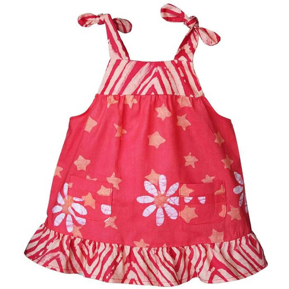 Baby Pocket Dress Papaya Daisy Star Global Mamas