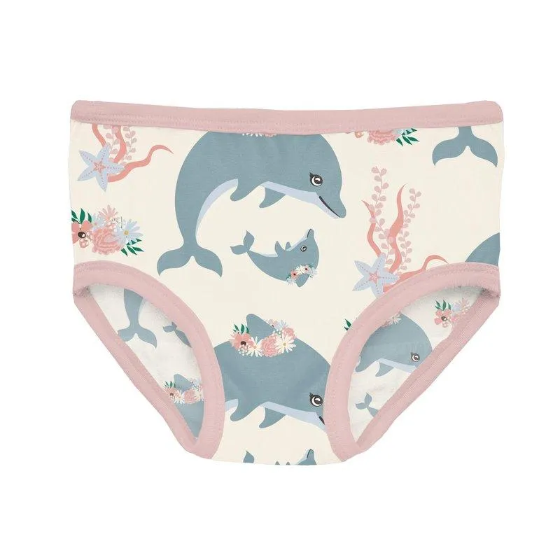Bamboo Underwear (Set of 3) - Natural Dolphins, Baby Rose & Baby Rose Stripe