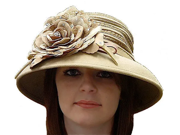Beige Lampshade Hat