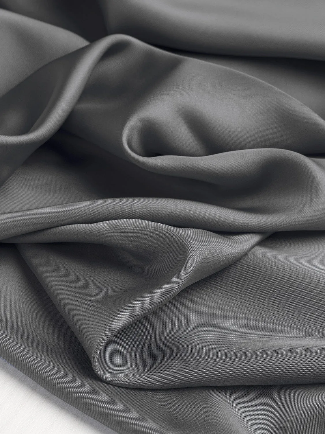Bemberg Cupro Lining - Mid Grey - Swatch