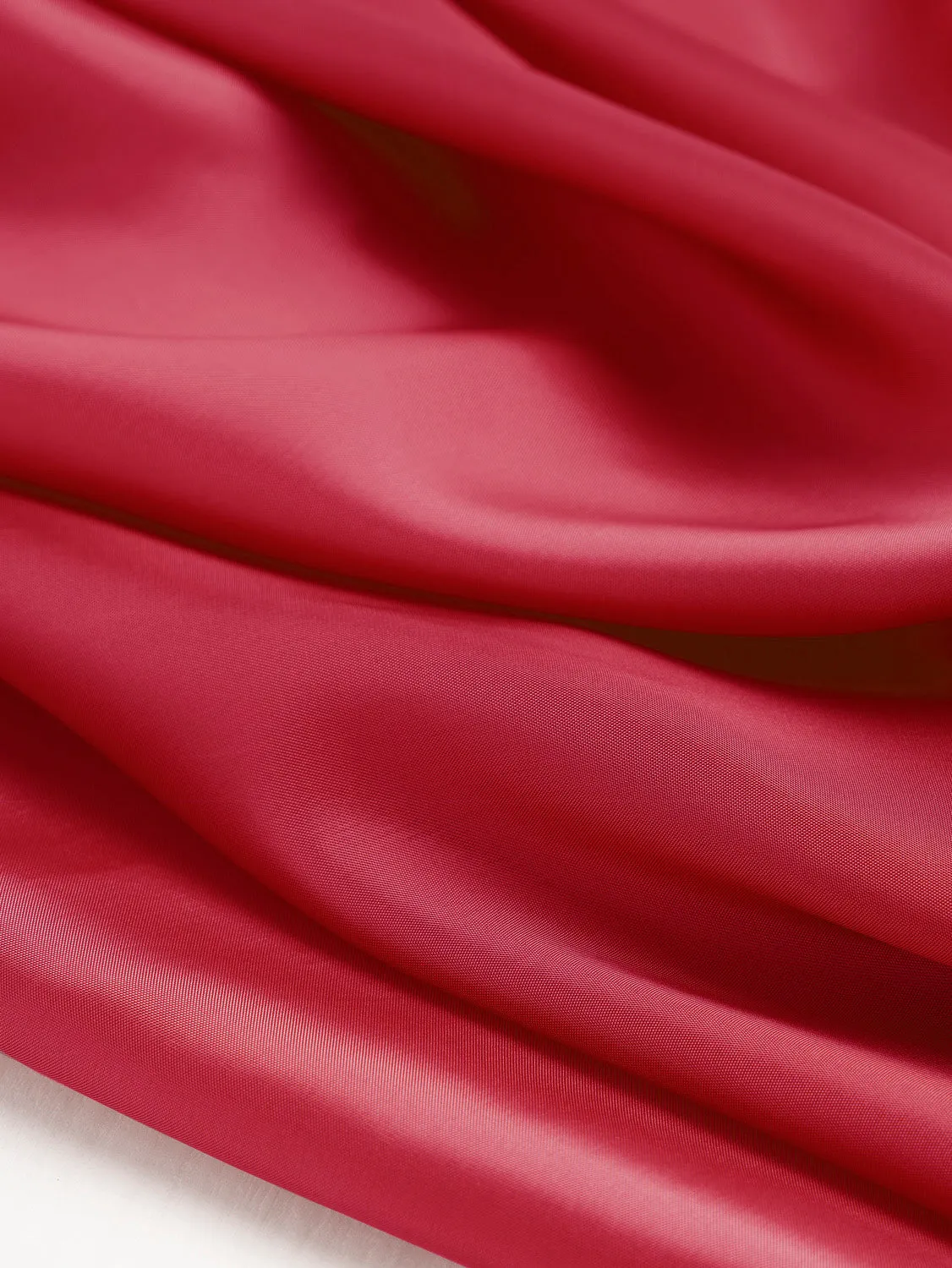 Bemberg Cupro Lining - Red - Swatch