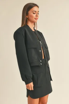 Black Cargo Jacket