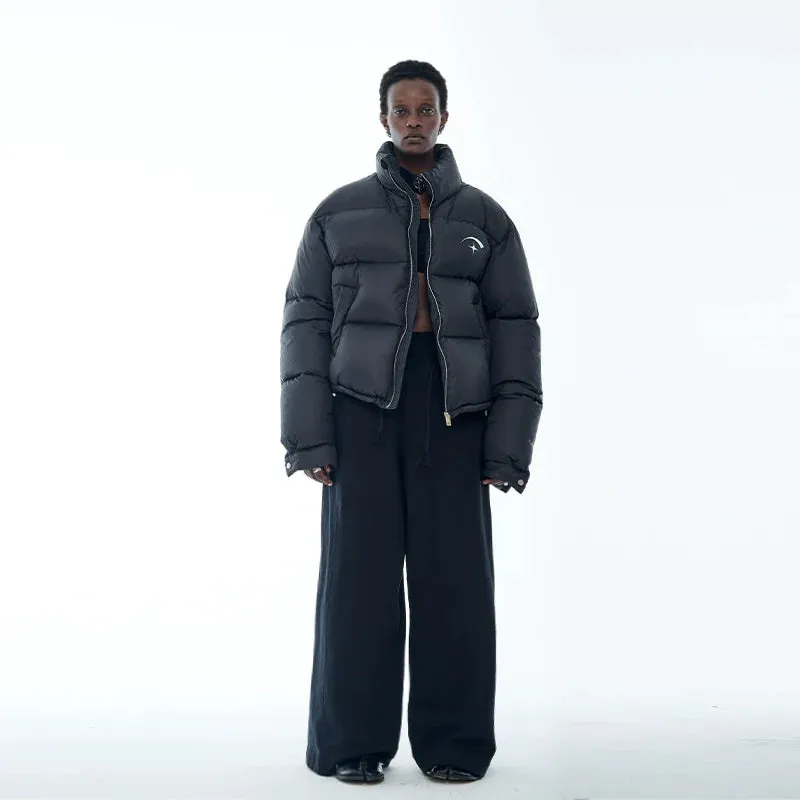 Black Star Emblem Puffer Jacket