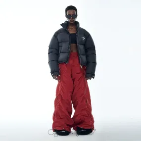 Black Star Emblem Puffer Jacket