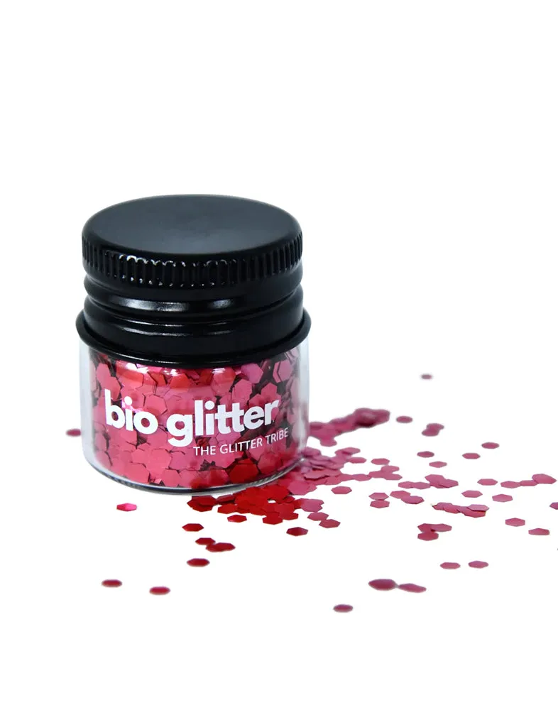 BLUSH RED BIODEGRADABLE GLITTER