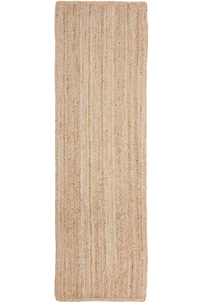 Bondi Rectangle Runner Rug (Natural) by Rug Culture