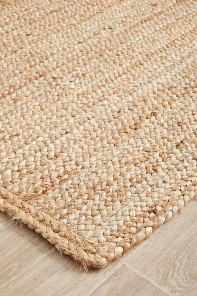 Bondi Rectangle Runner Rug (Natural) by Rug Culture