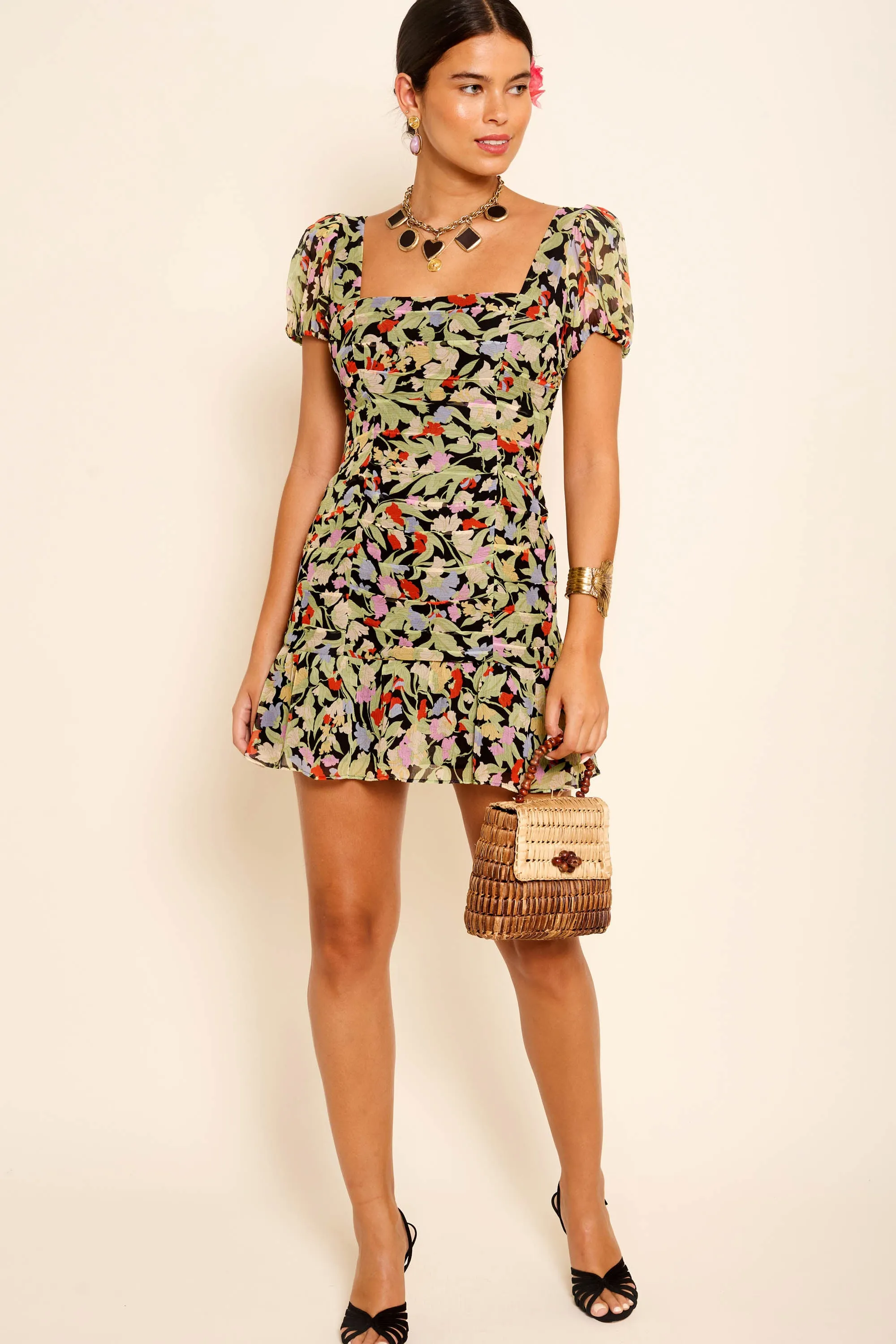 Bowie - Naomi Floral Black