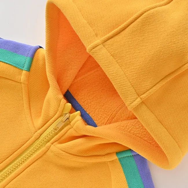 Boys Fleece-Lined Hooded Sweater
