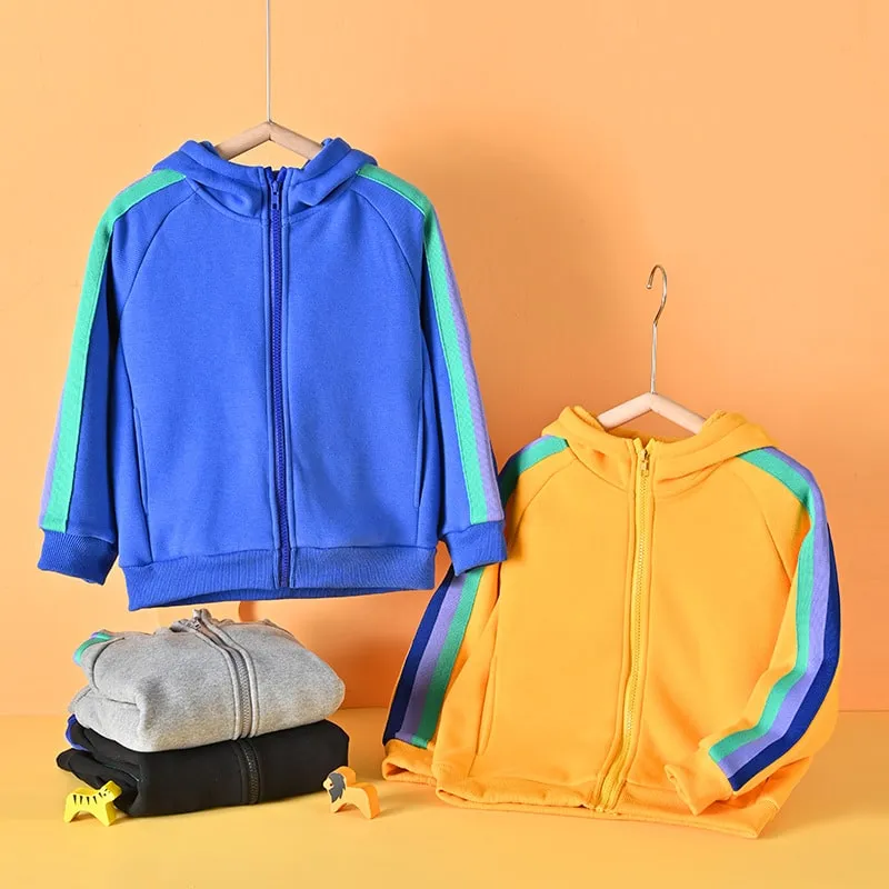 Boys Fleece-Lined Hooded Sweater