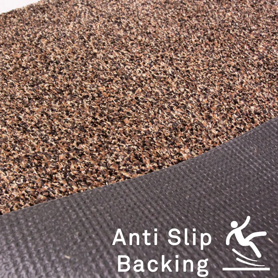Breeze Brown Sustainable Washable Anti Slip Thin Door Mat