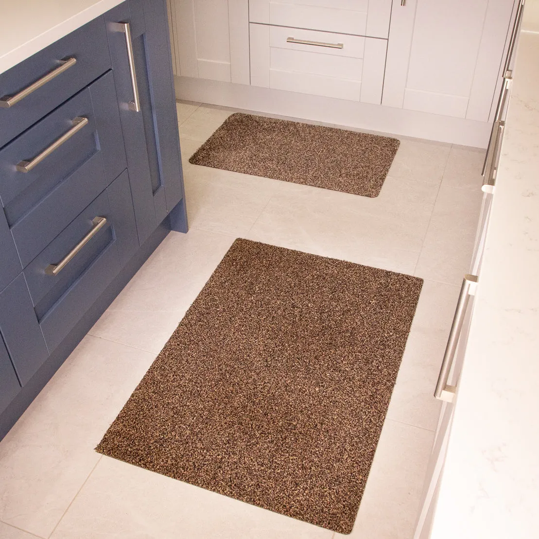 Breeze Brown Sustainable Washable Anti Slip Thin Door Mat