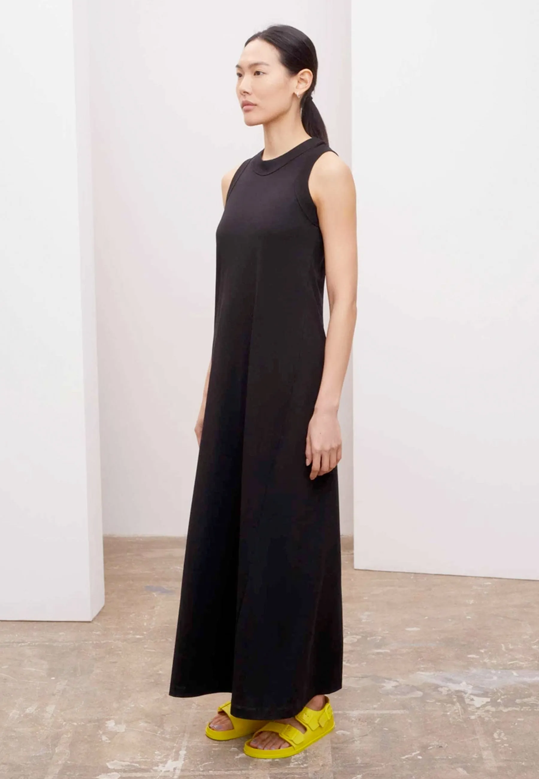 Building Block Tank Dress - black