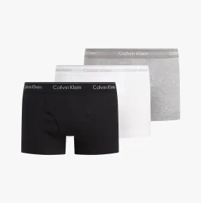 Calvin Klein COTTON CLASSICS Mens 3 Pack Trunks Multicoloured