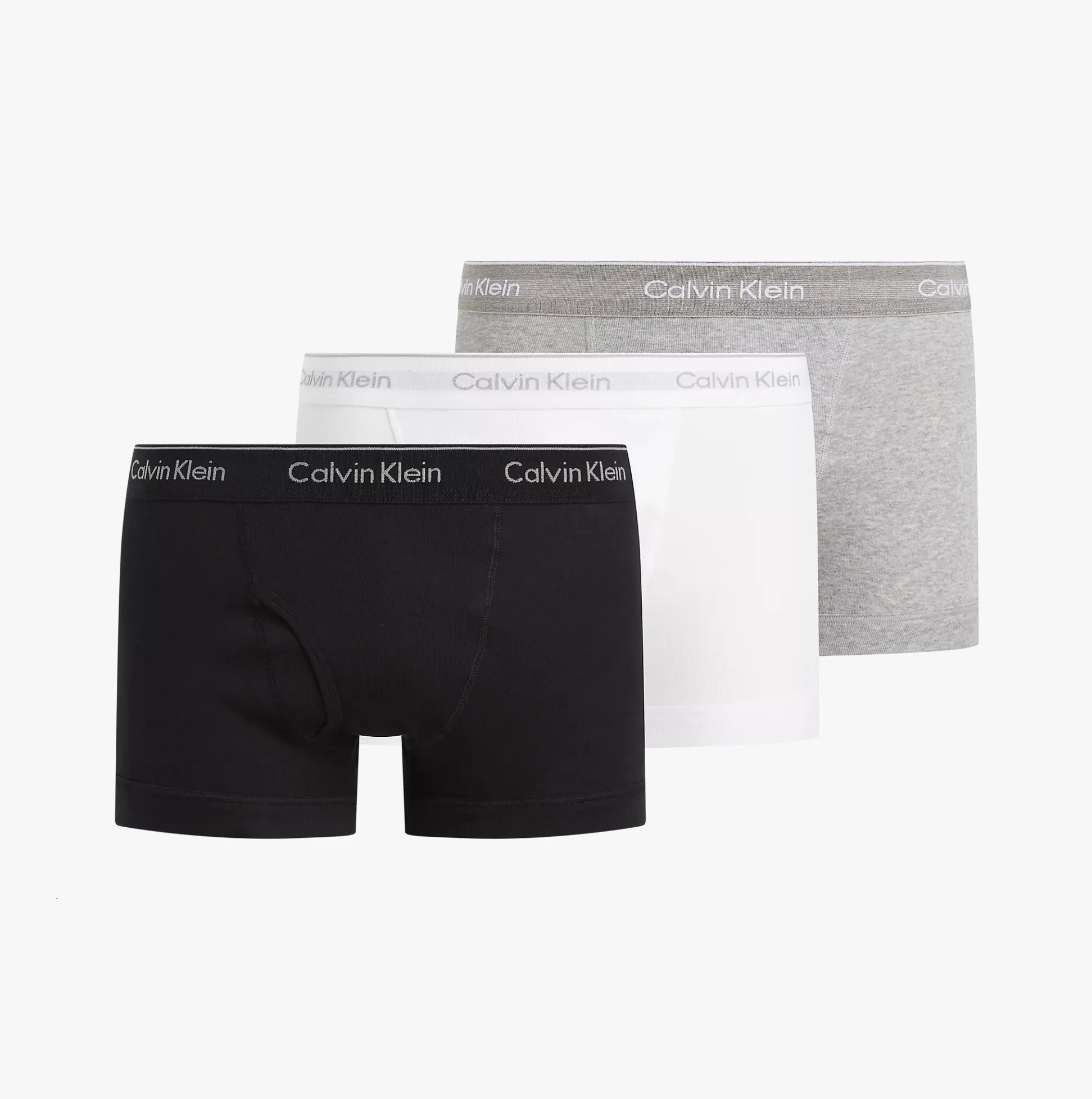 Calvin Klein COTTON CLASSICS Mens 3 Pack Trunks Multicoloured