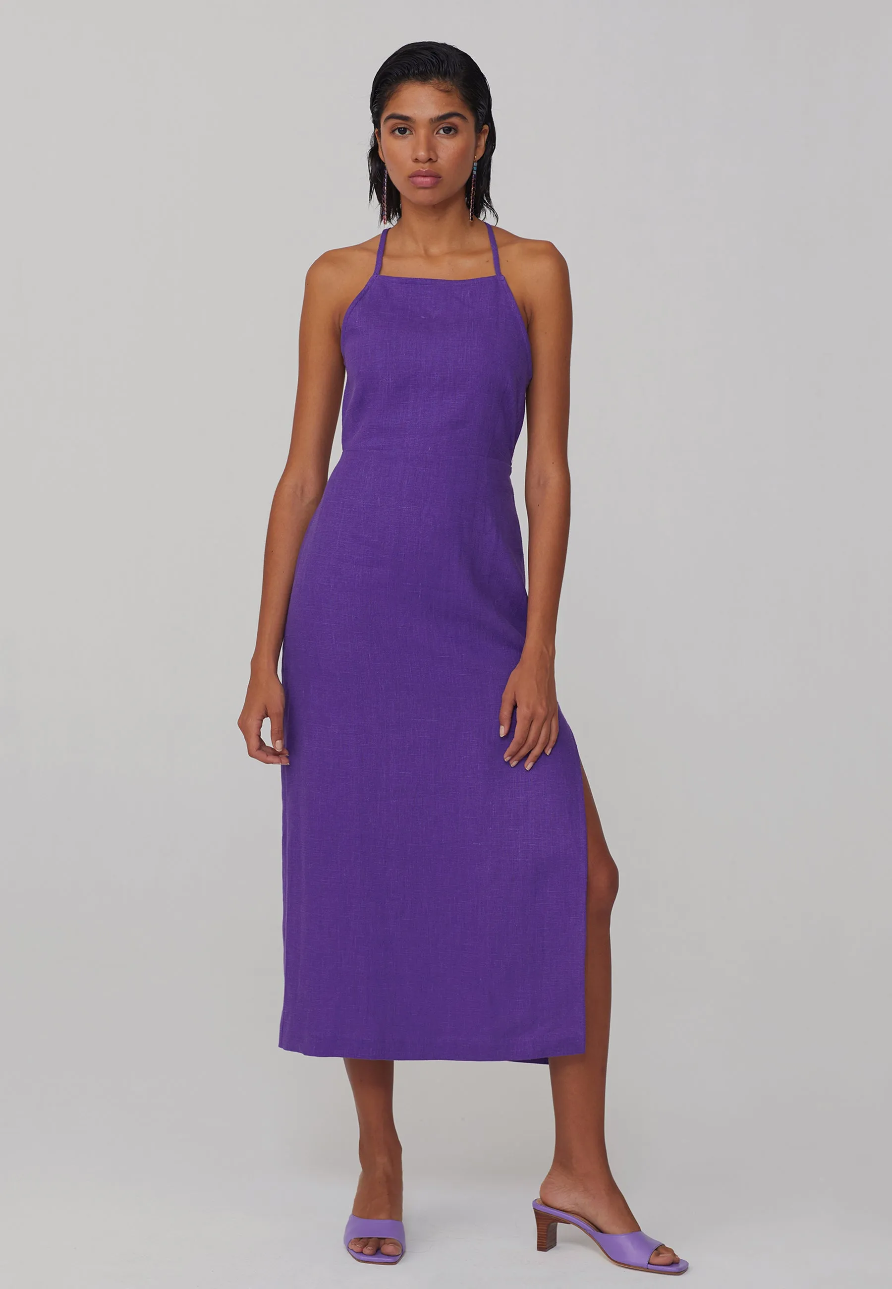 Carlota Dress - dark mauve