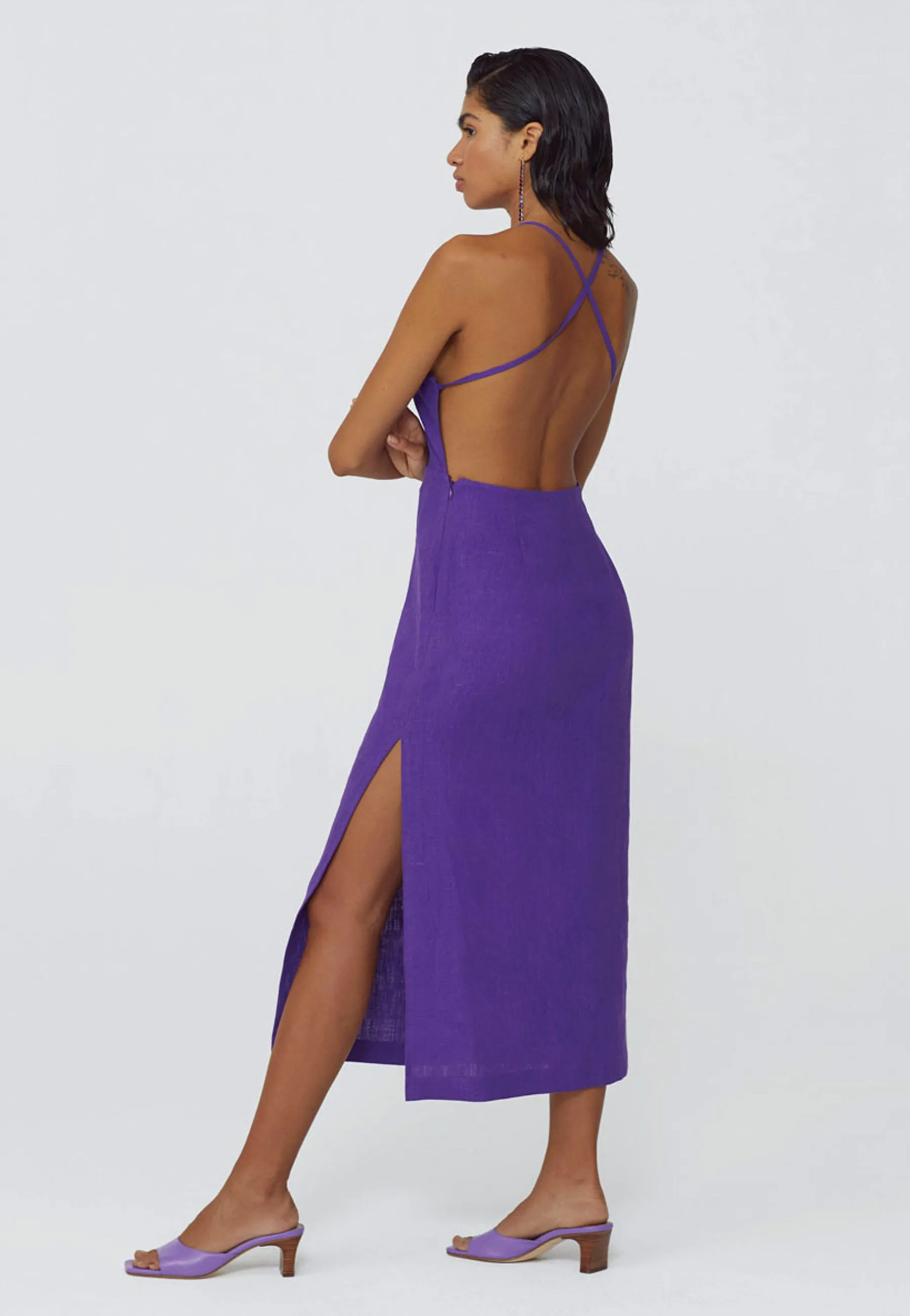 Carlota Dress - dark mauve