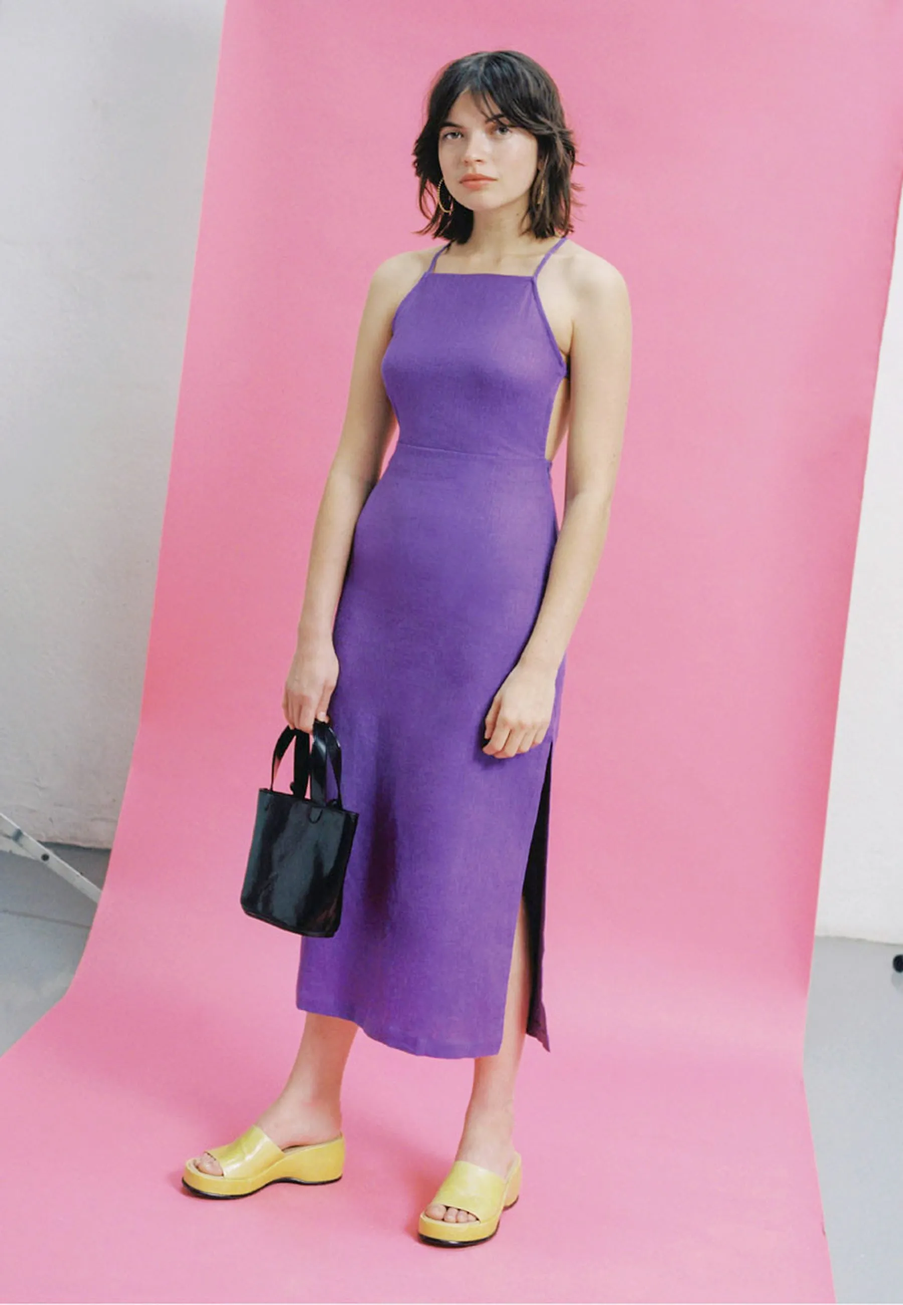 Carlota Dress - dark mauve