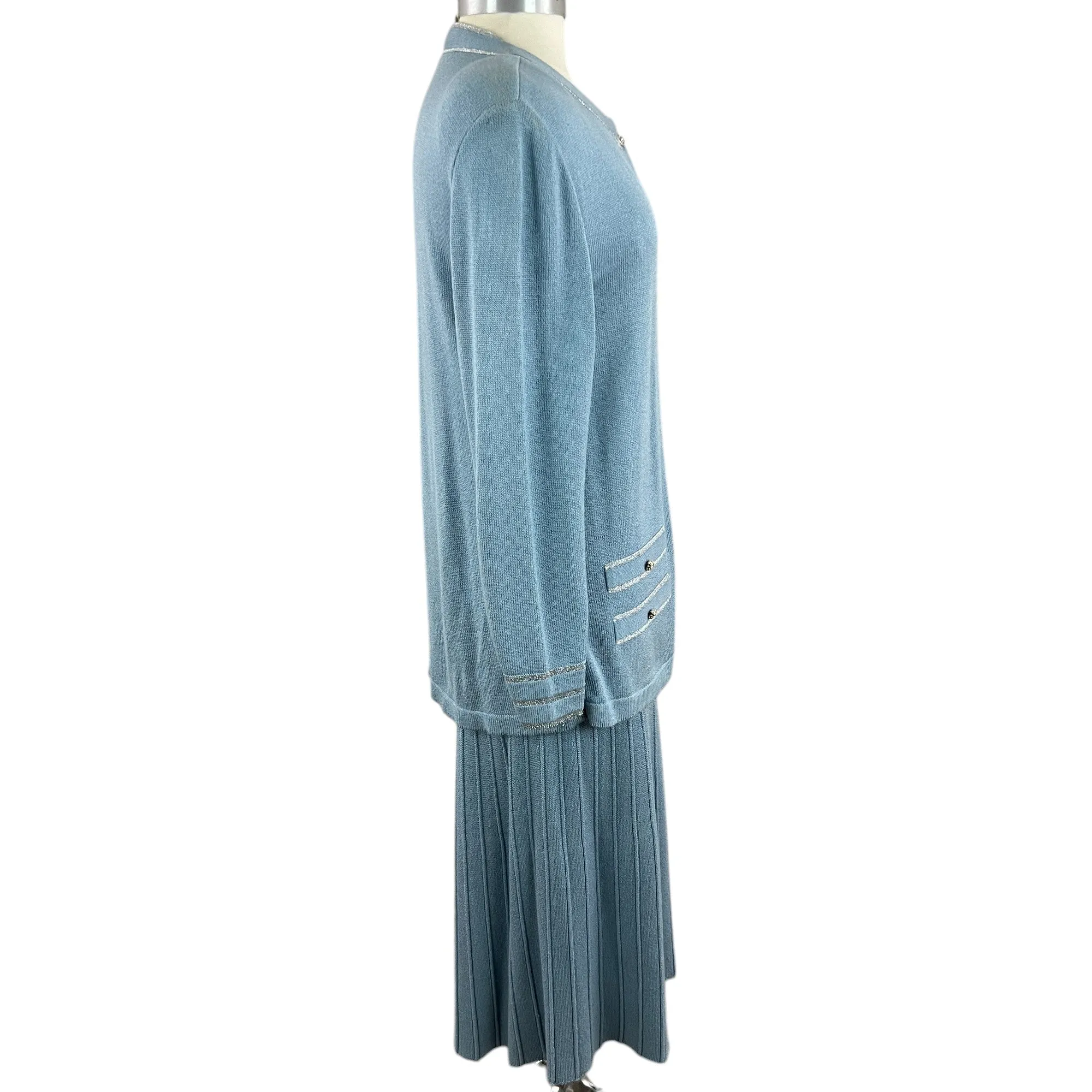Casheberry Knits Special Occasion Skirt Sweater Set Size 12