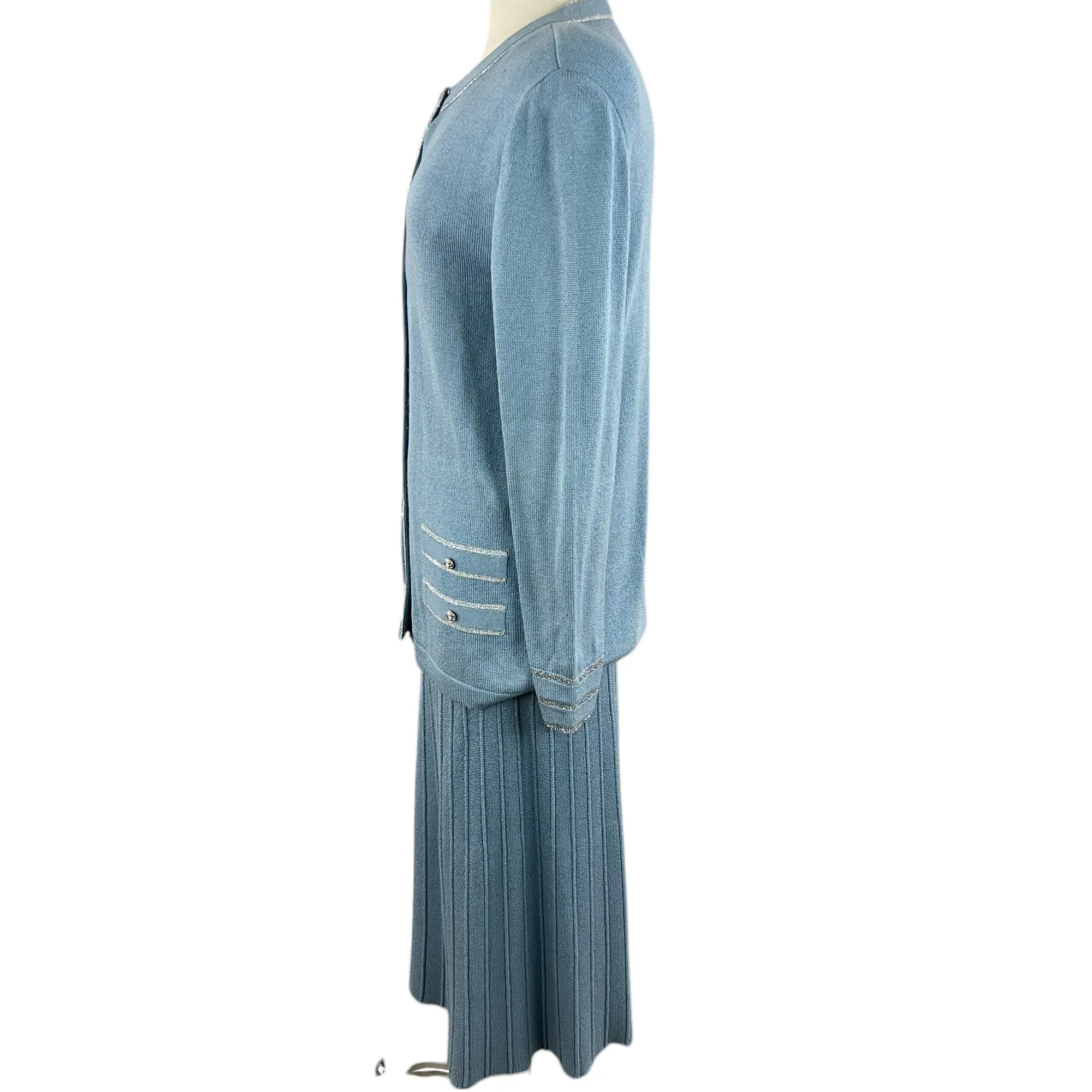Casheberry Knits Special Occasion Skirt Sweater Set Size 12