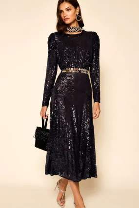 Cerise - Sequin Navy