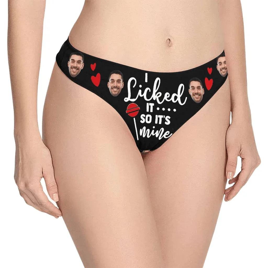 Christmas Sale Personalized Gift Undies Custom Face Tongue Women's High-cut Briefs Valentine's Day Gift For Her