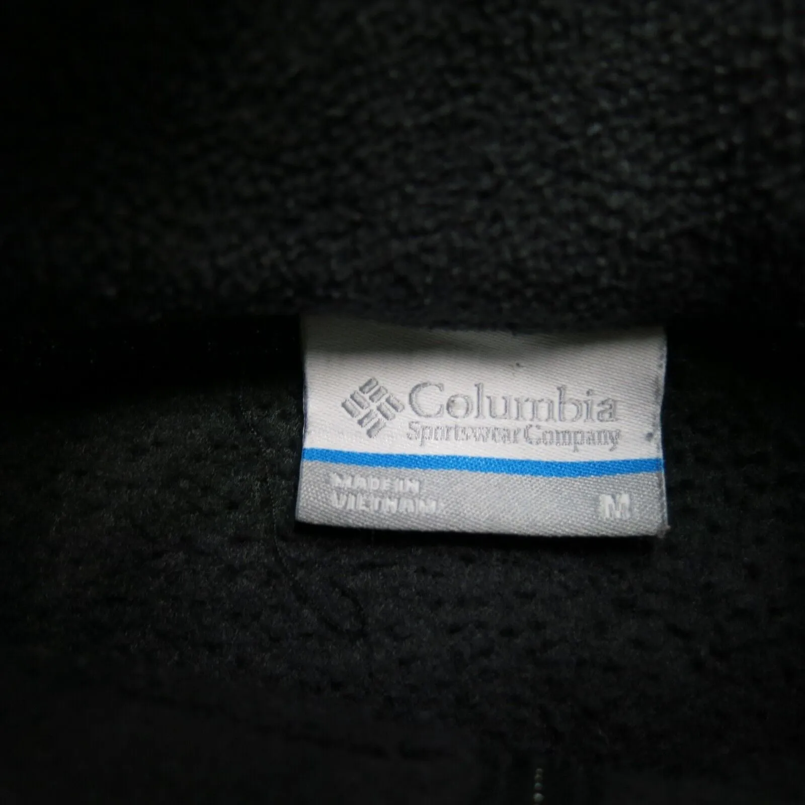 Columbia Women Full Zip Up Fleece Jackets Long Sleeve Mock Neck Black Size M