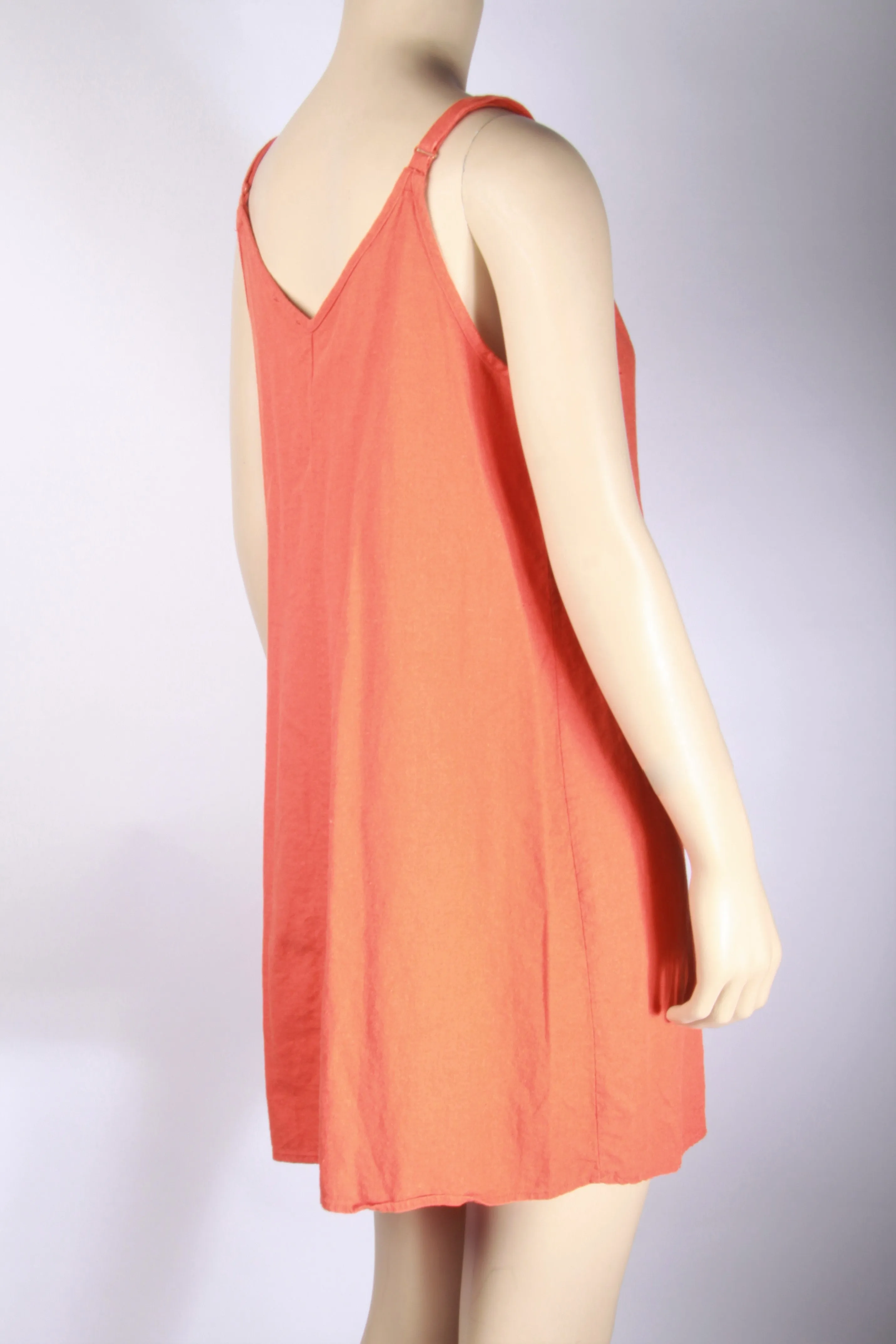 Cotton On Orange Woven "Margot" Slip Dress-Size Large