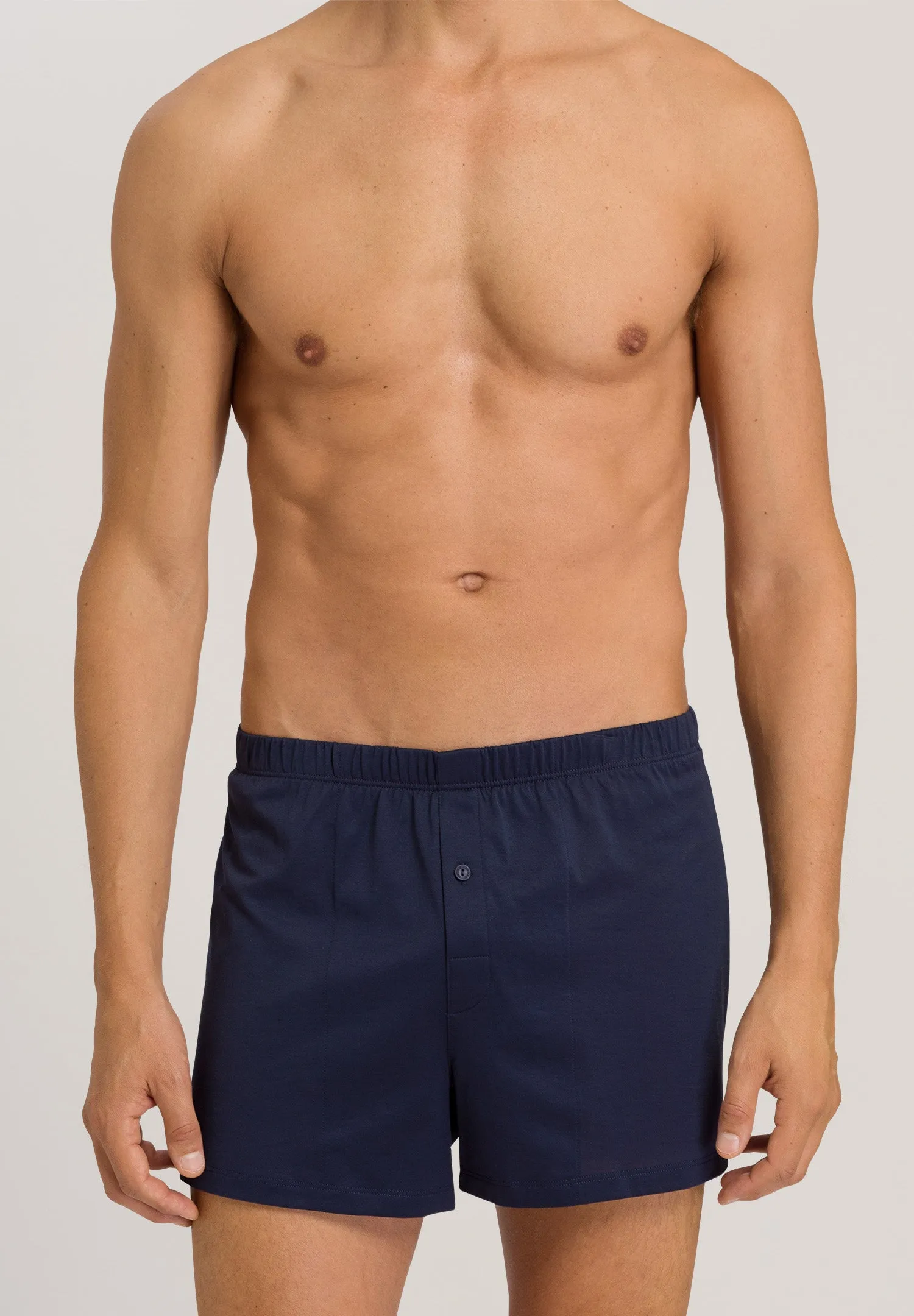 Cotton Sporty Button Fly Cotton Boxer | Midnight Navy 73505-593