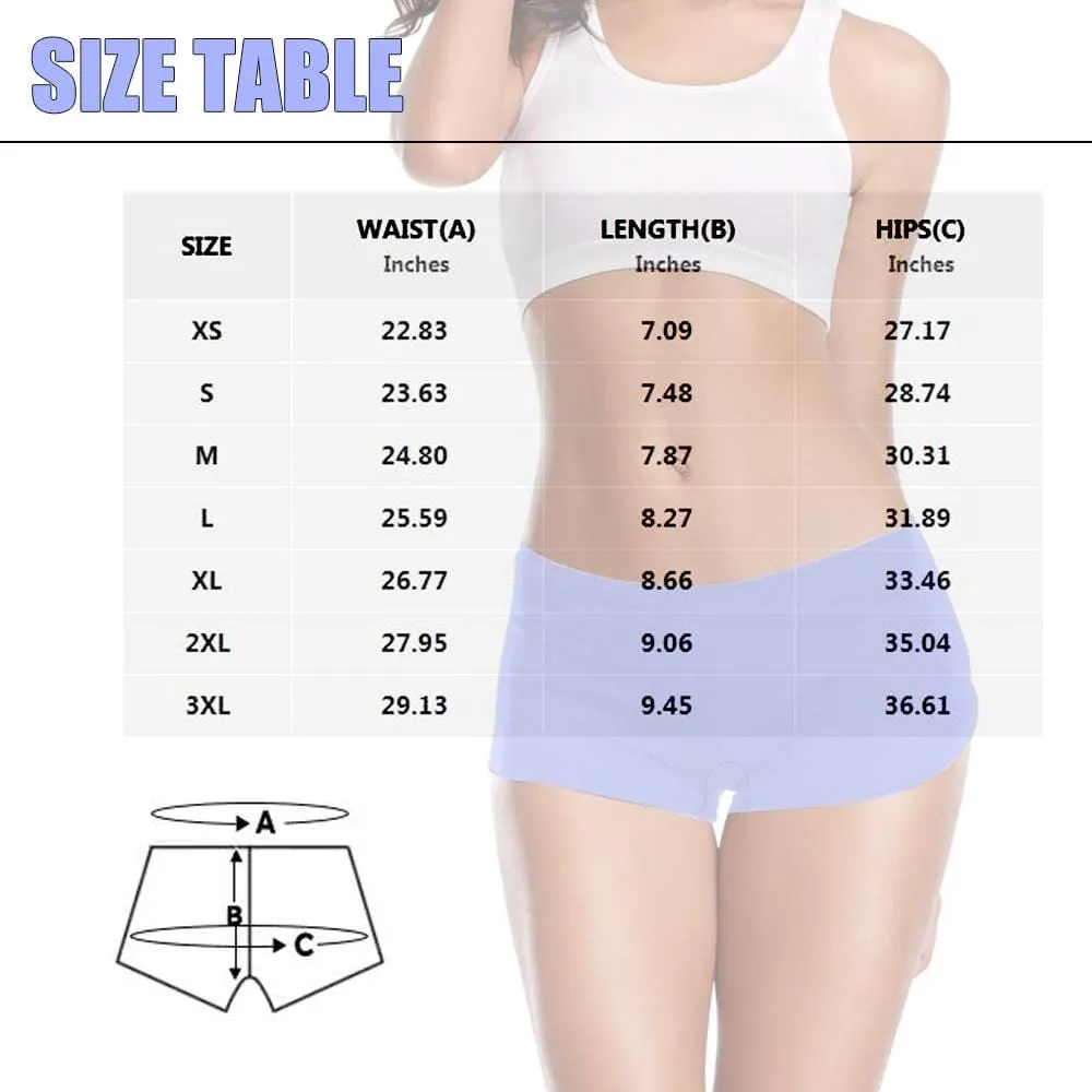 Custom Face Women's Underwear Personalized All Mine Women's Boyshort Panties Funny Lovers Gift