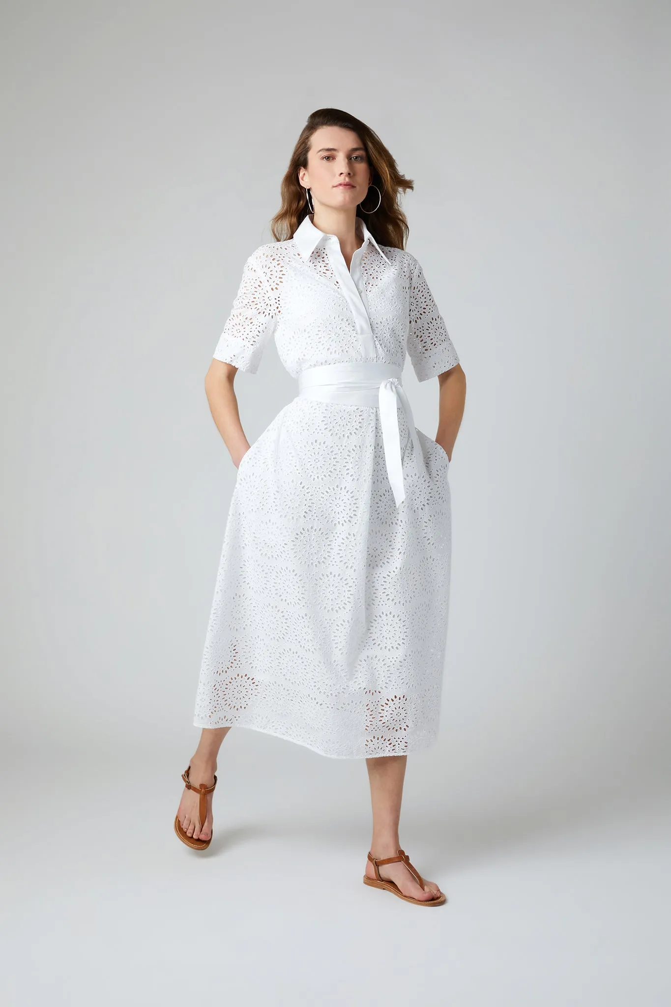 Daria Broderie A line Dress