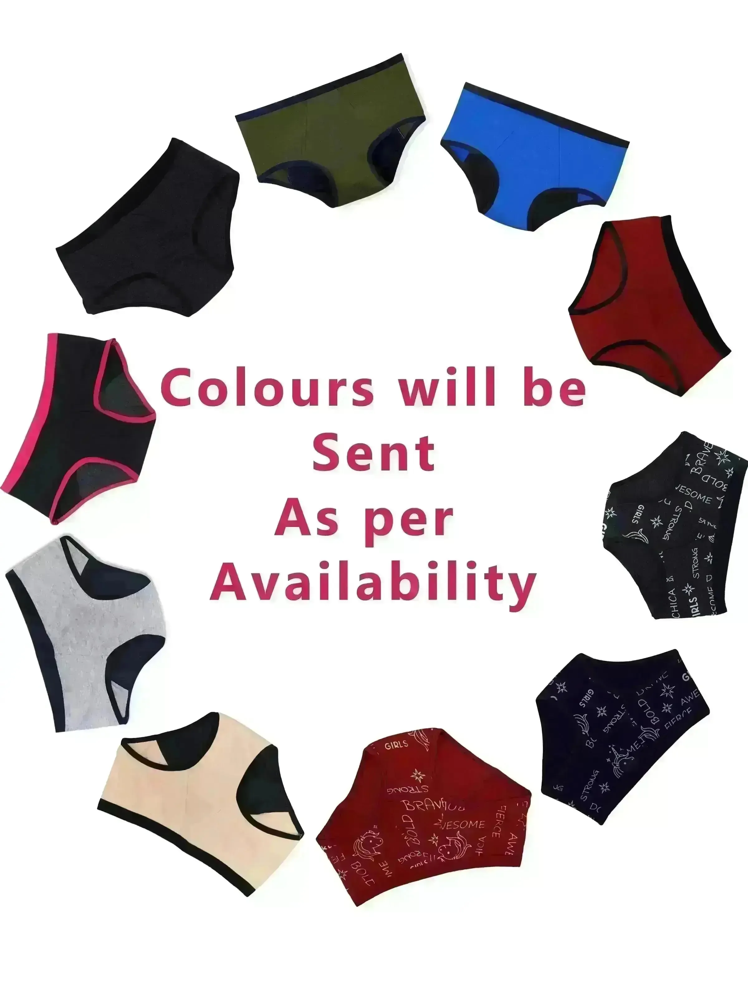 D'chica Eco-Friendly Period Panties with Anti-Microbial Lining for Pad-Free Periods, Navy Blue