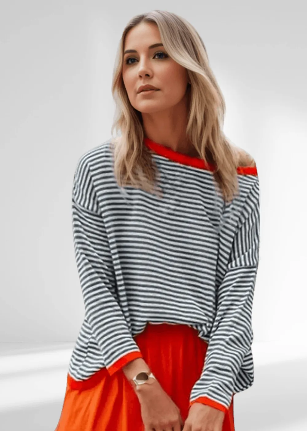 Debby Pullover | Modischer gestreifter Pullover für Frauen