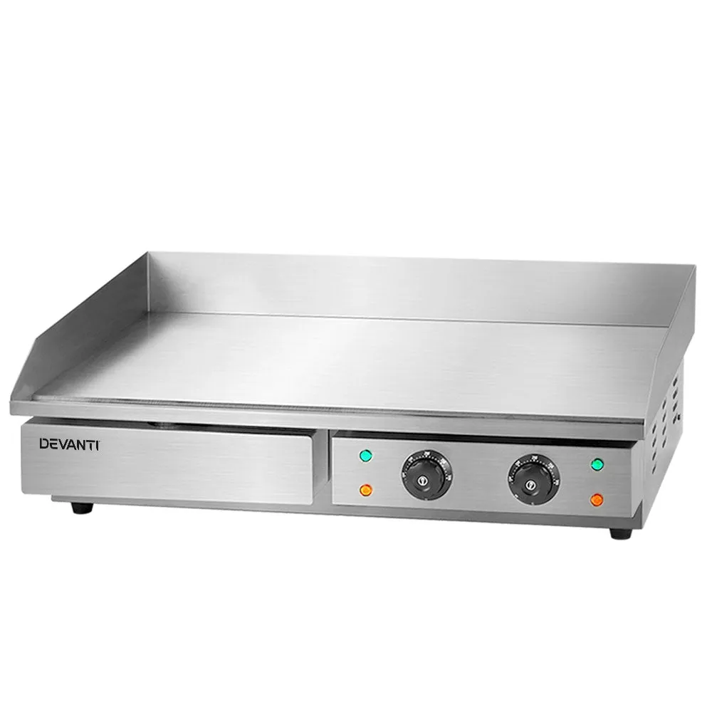 Dual-Zone Electric Griddle with Thermostat Control - Devanti