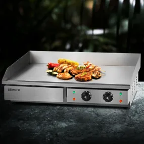 Dual-Zone Electric Griddle with Thermostat Control - Devanti