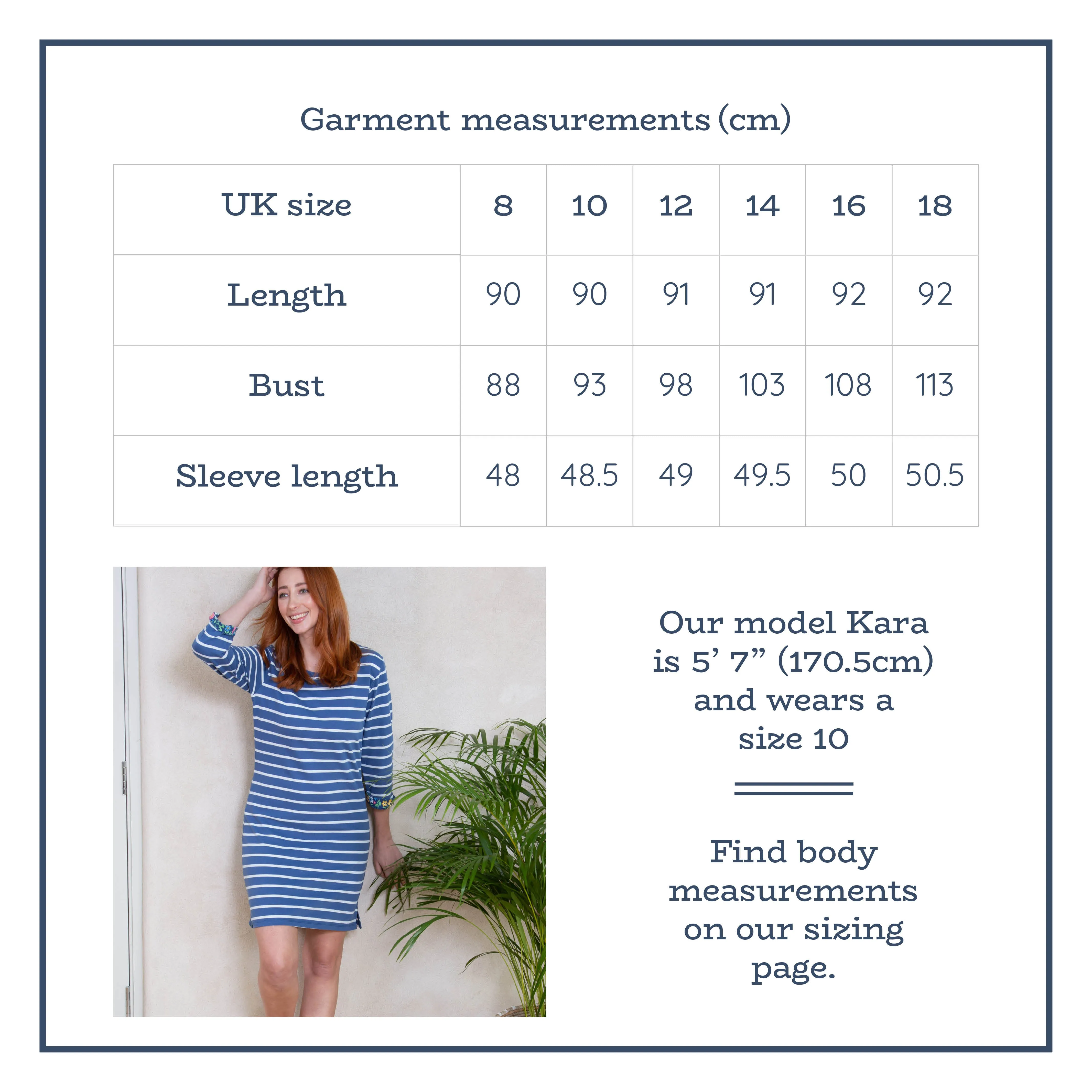 Durdle Door dress navy