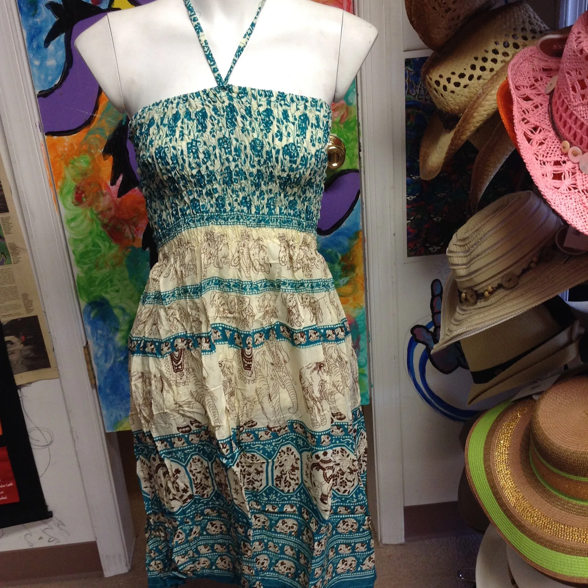 Elephant Print Dual Dress/Skirt